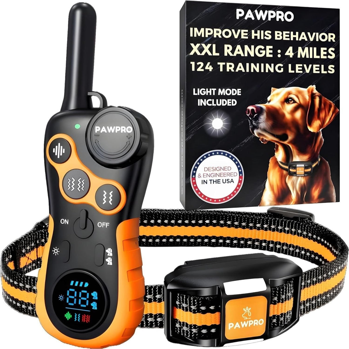 Collier de dressage PAWPRO – Télécommande longue portée – vue principale