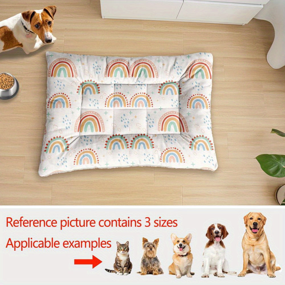 Lit épais motif arc-en-ciel – Lavable – photo produit 5