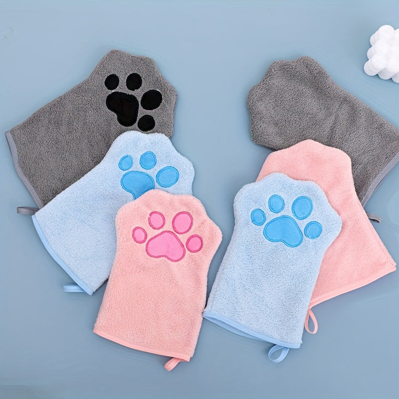Gants de toilette microfibre – Chien & chat – photo produit 4