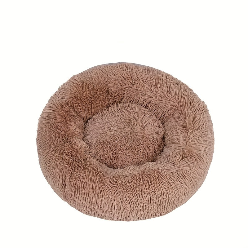 Lit rond en peluche – Chien & chat – photo produit 14