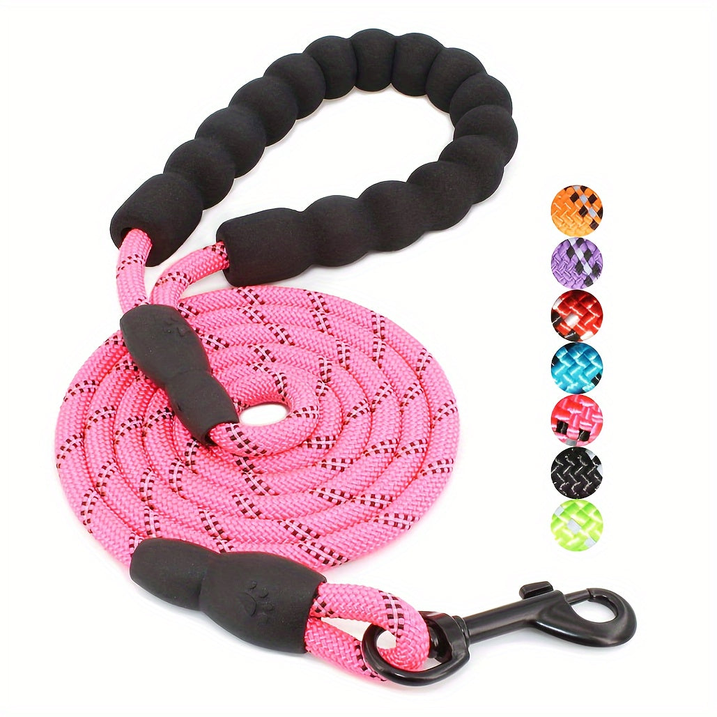 Dog Nylon Leash Lengthened And Reflective Round Rope Small And Medium Cats Dogs Leash Pet Traction Rope