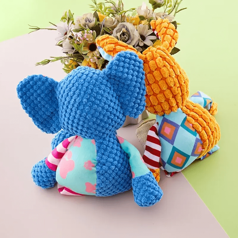 Peluche sonore renforcée – Chien & éléphant – photo produit 5