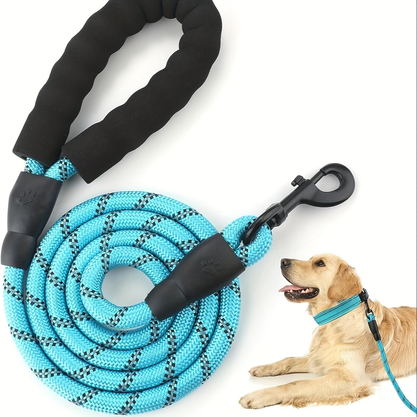 Dog Nylon Leash Lengthened And Reflective Round Rope Small And Medium Cats Dogs Leash Pet Traction Rope
