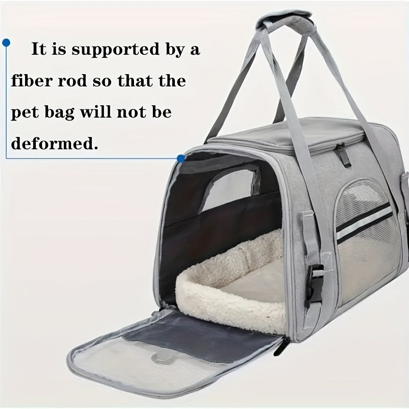 Sac de transport transparent respirant – Chien & chat – photo produit 9