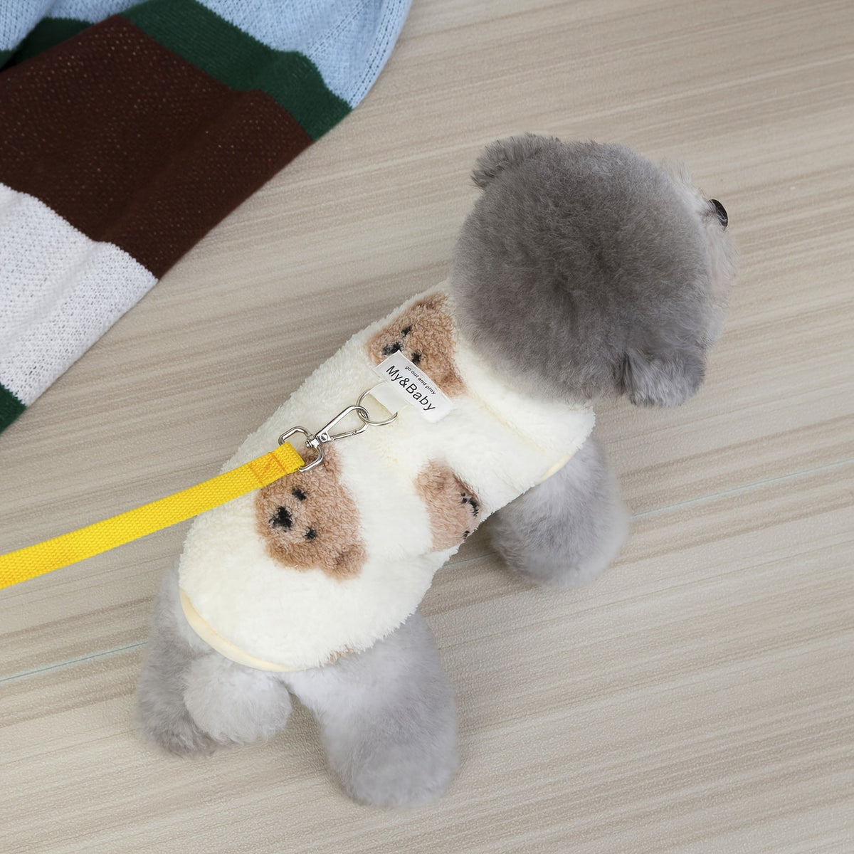Pull polaire pour chien – Ourson ou vache avec anneau – photo produit 7
