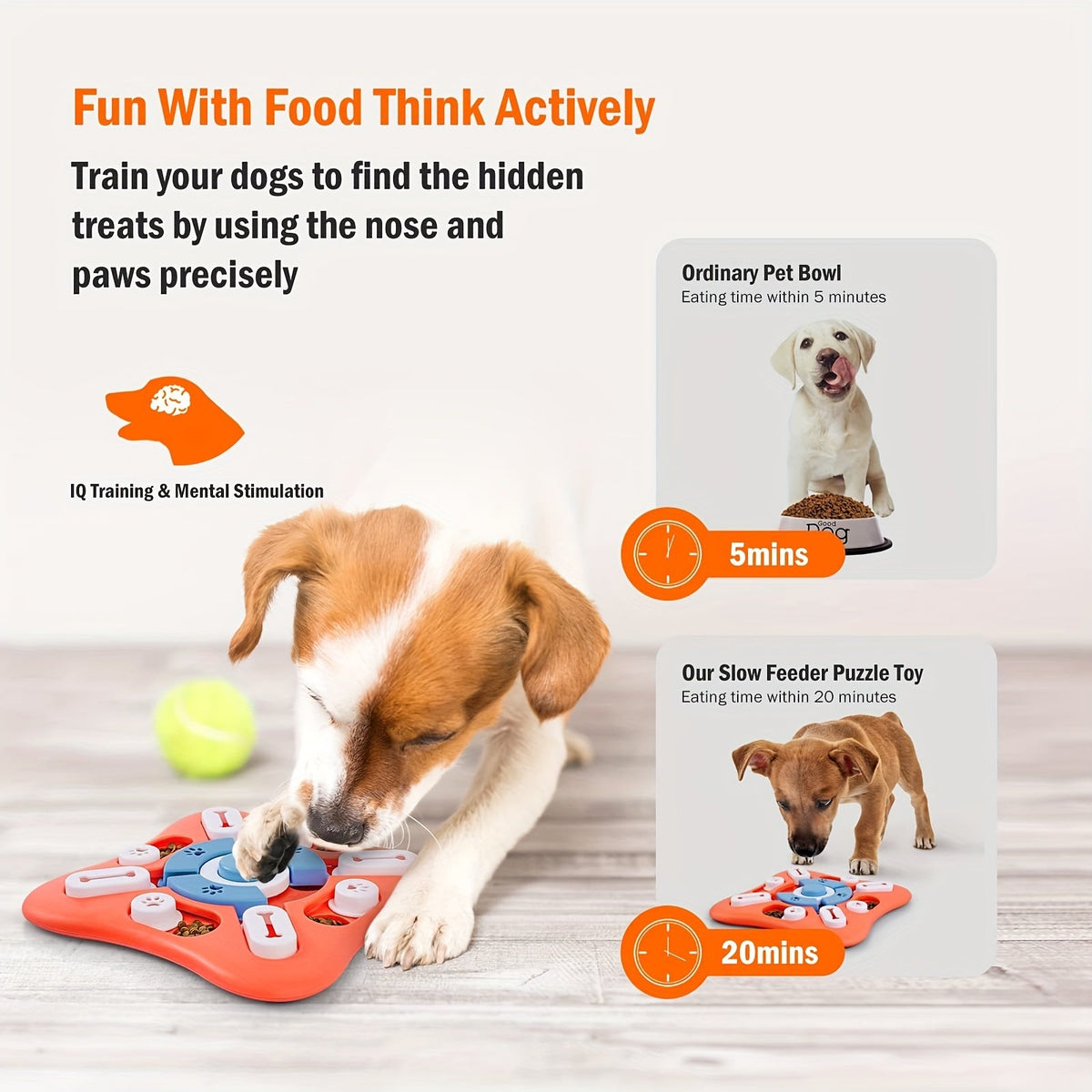 Jouet puzzle distributeur de friandises – Pour chien – photo produit 5
