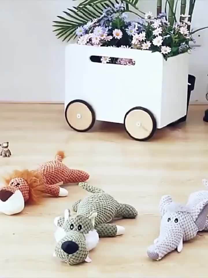 Grande peluche sonore pour chien – Animaux assortis – photo produit 9