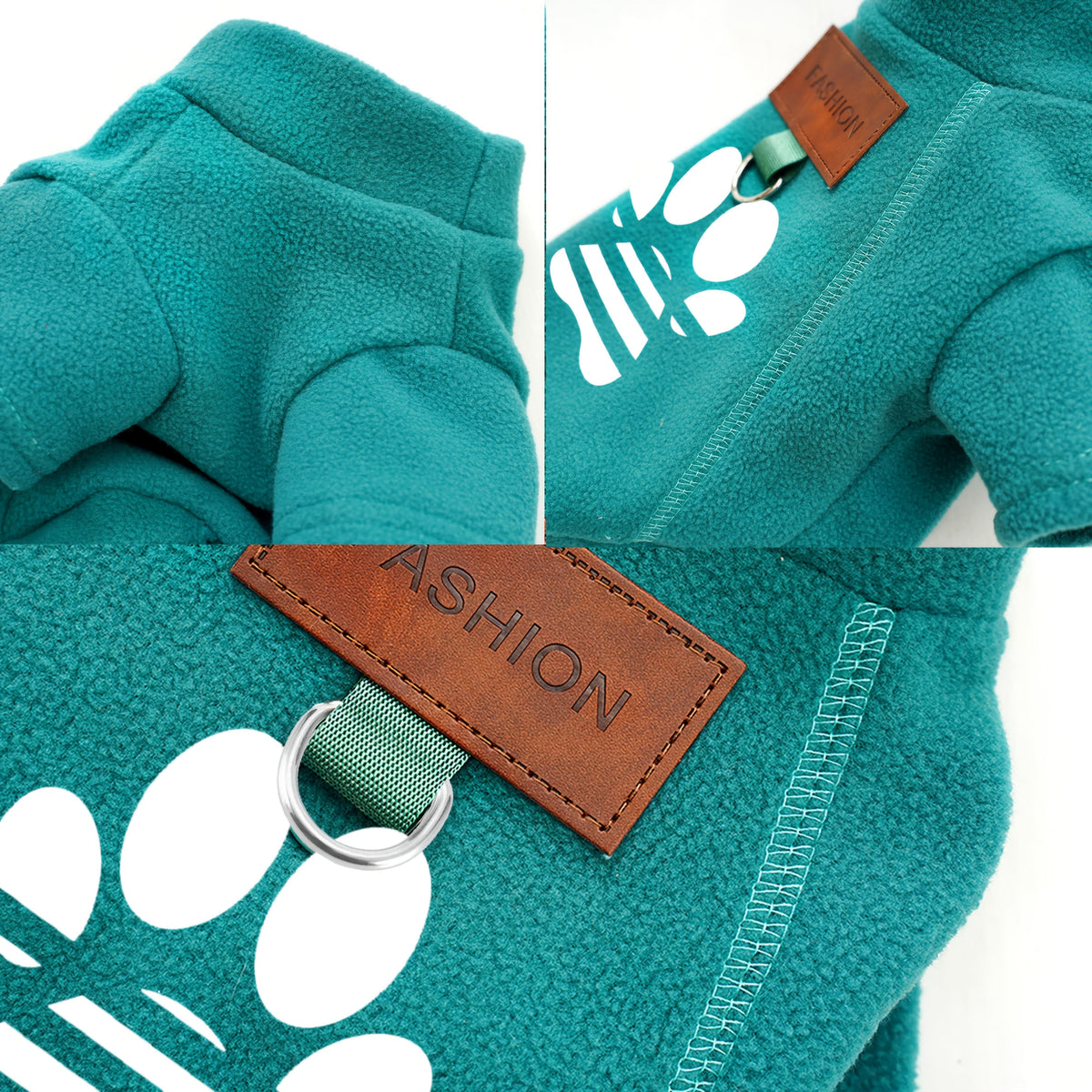 Pull doux motif patte – Anneau pour laisse – photo produit 7