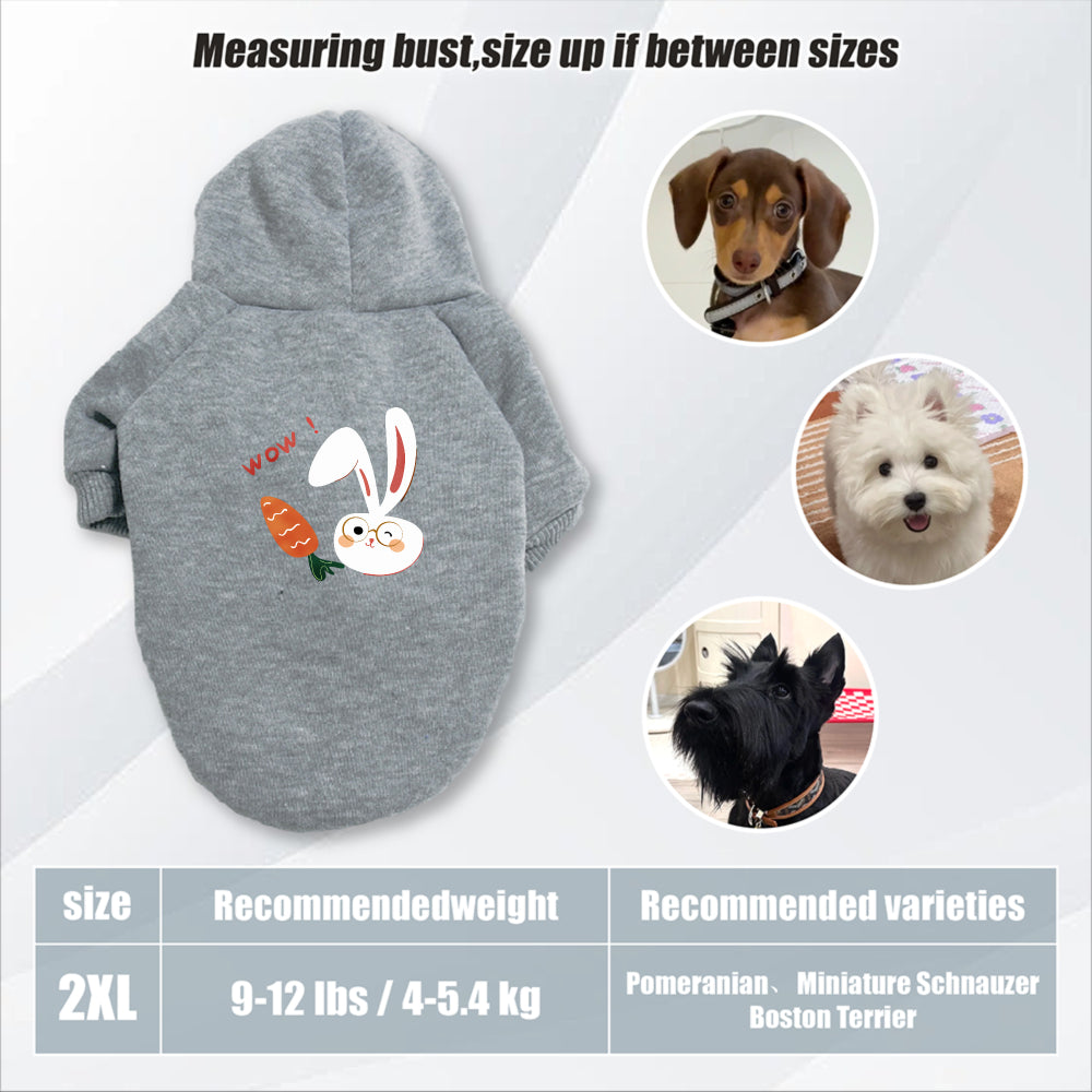 Sweat lapin & carotte – Capuche pour chien – photo produit 20