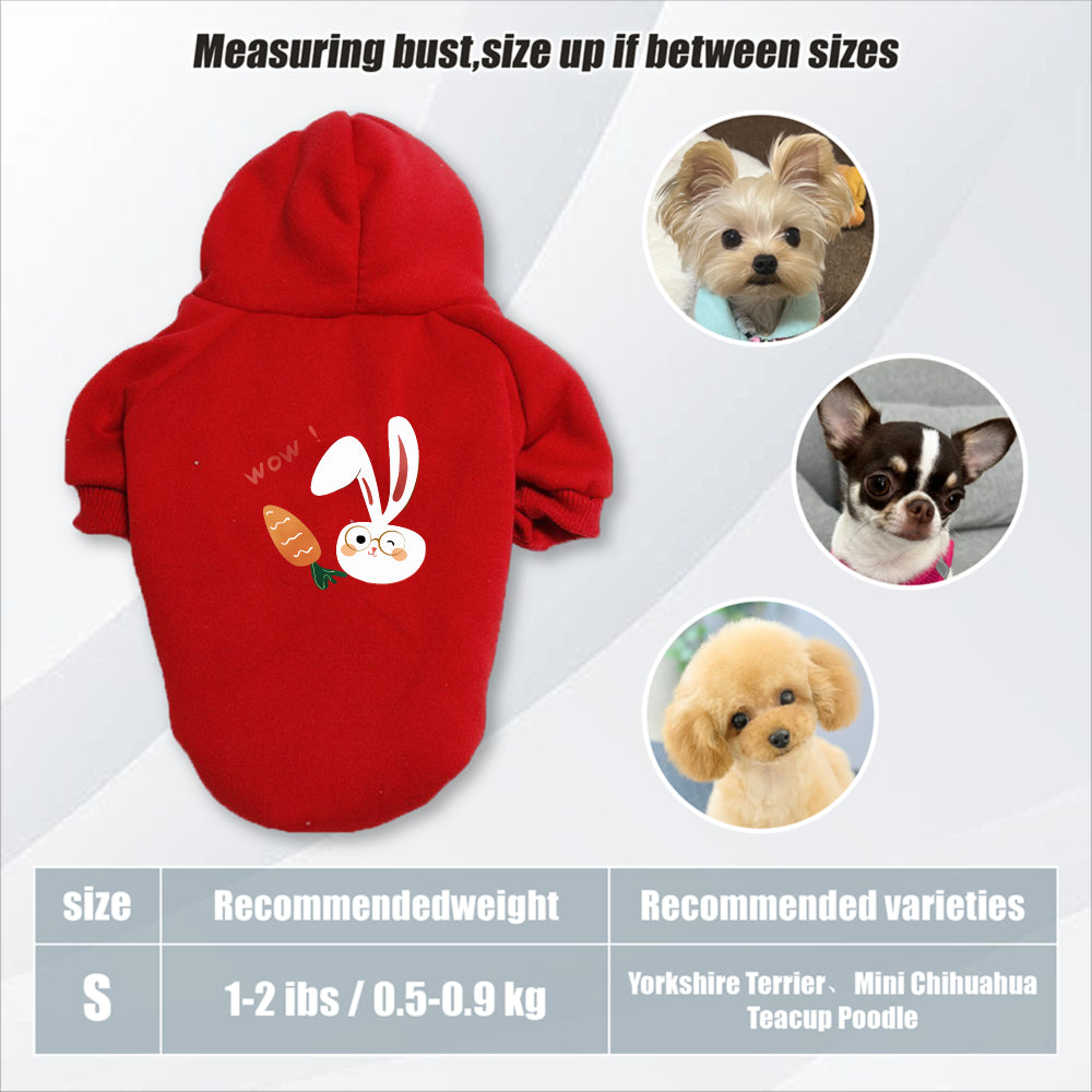 Sweat lapin & carotte – Capuche pour chien – photo produit 28