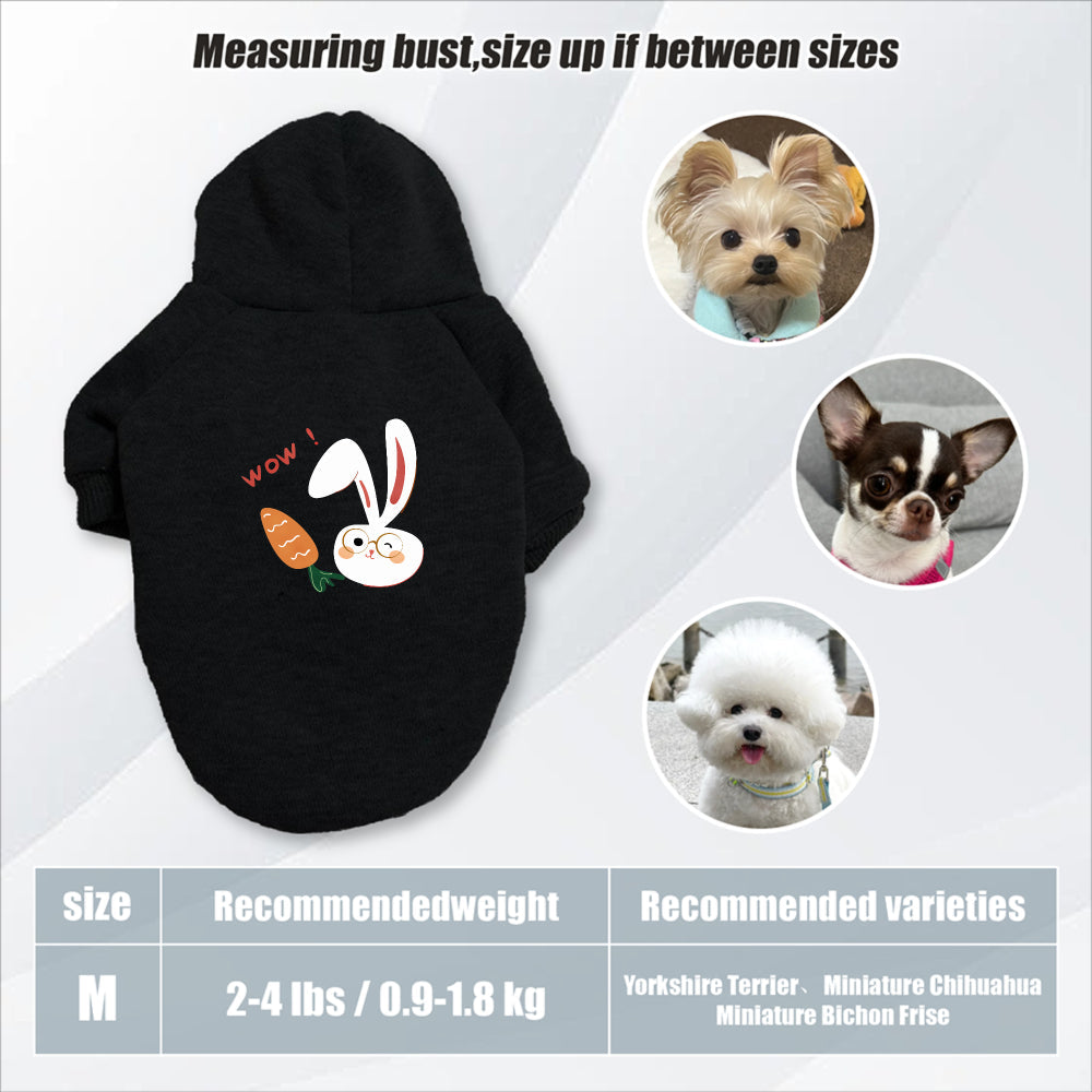 Sweat lapin & carotte – Capuche pour chien – photo produit 15