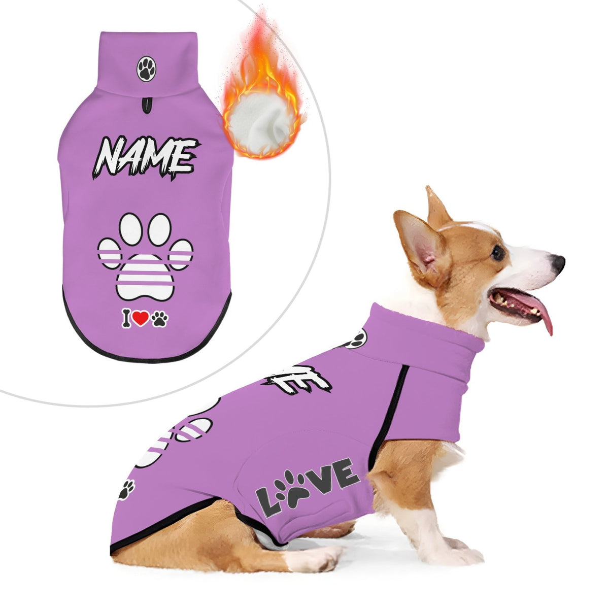 Sweat personnalisable pour chien – Chaud & confortable – photo produit 17