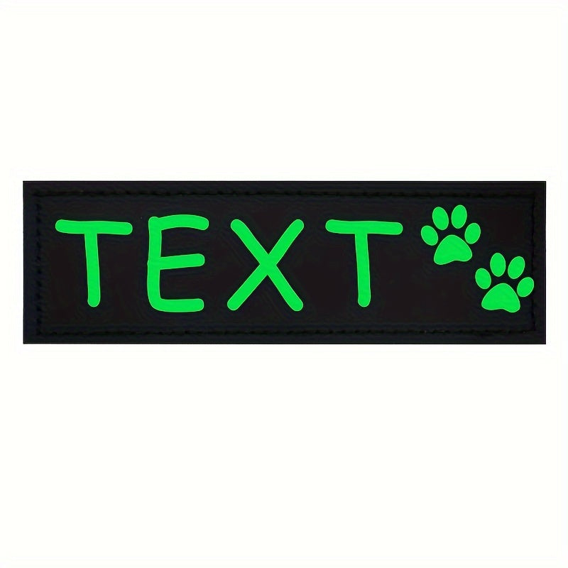 9 Colors Available Custom Pet Patches for Dog Harness Vest with Custom Name Traction Accessories