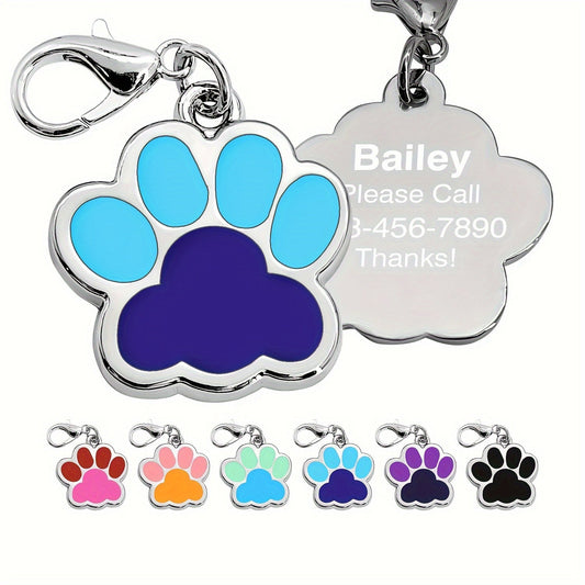 Médaille patte bicolore personnalisable – vue principale