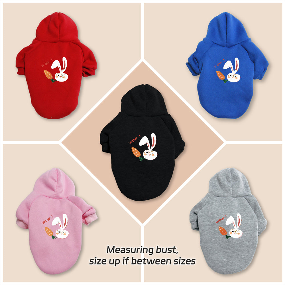 Sweat lapin & carotte – Capuche pour chien – photo produit 8