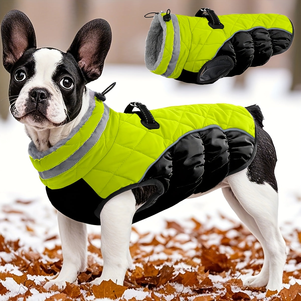 Veste fluorescente verte – Fermeture zippée – photo produit 6