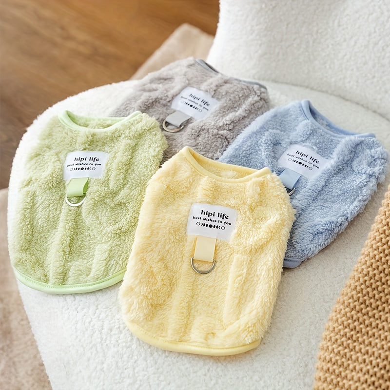 Pull polaire douillet pour chien – Anneau intégré – photo produit 3