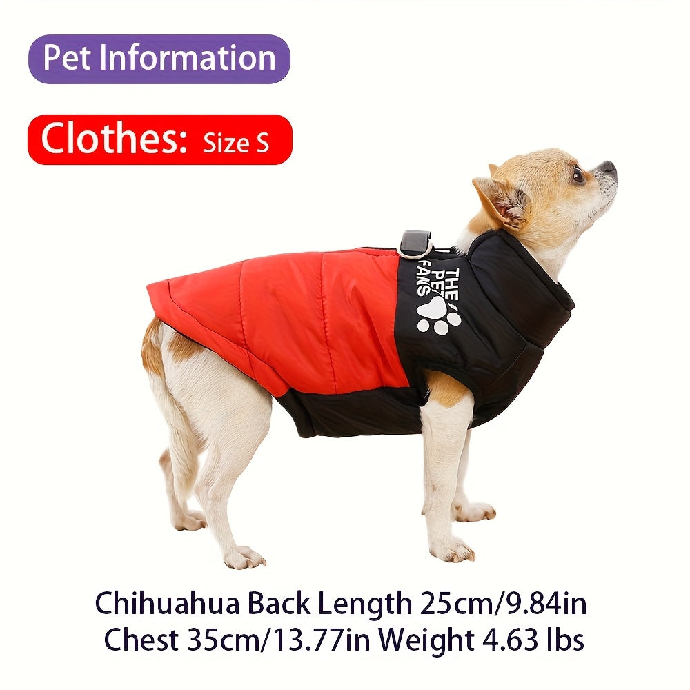 Manteau chaud pour chien – Anneaux laisse intégrés – photo produit 4