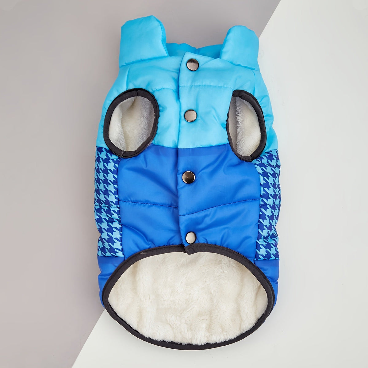 Manteau d’hiver matelassé – Patchwork tricolore – photo produit 16