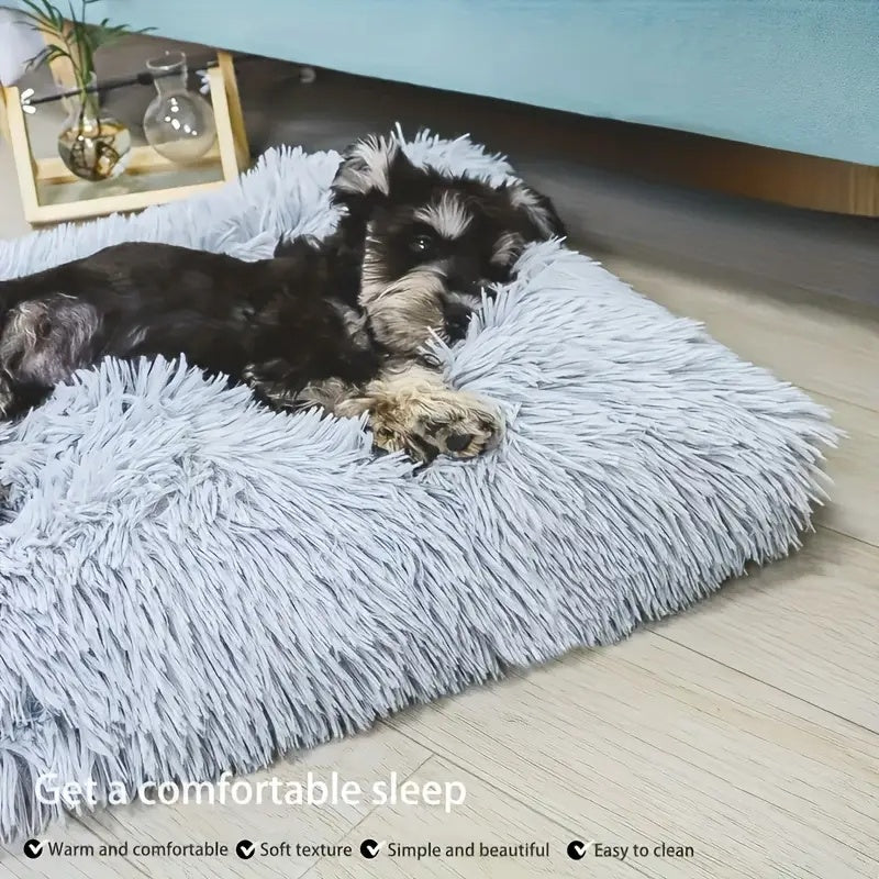 Grand lit en peluche – Housse amovible & lavable – photo produit 2