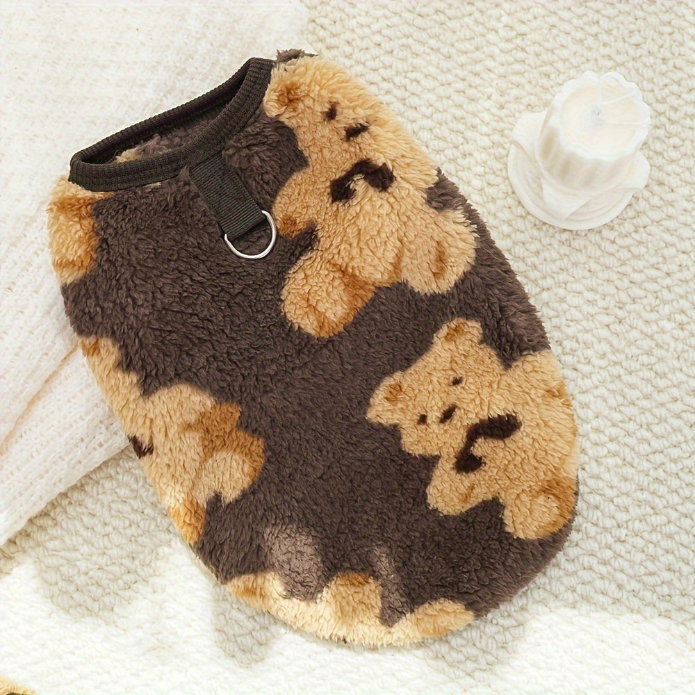 Pull peluche rouge – Motif petits ours – photo produit 3