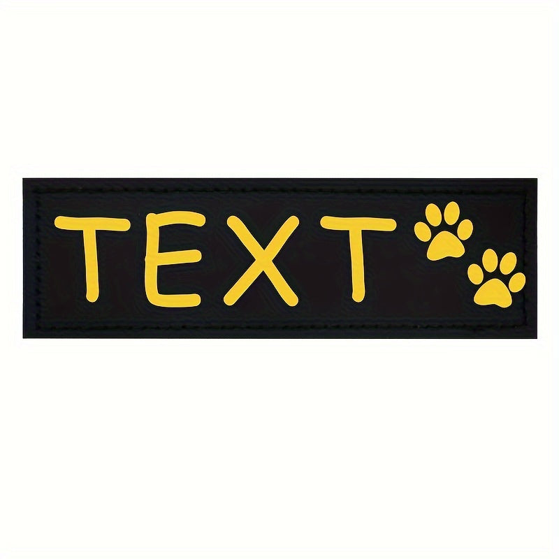 9 Colors Available Custom Pet Patches for Dog Harness Vest with Custom Name Traction Accessories