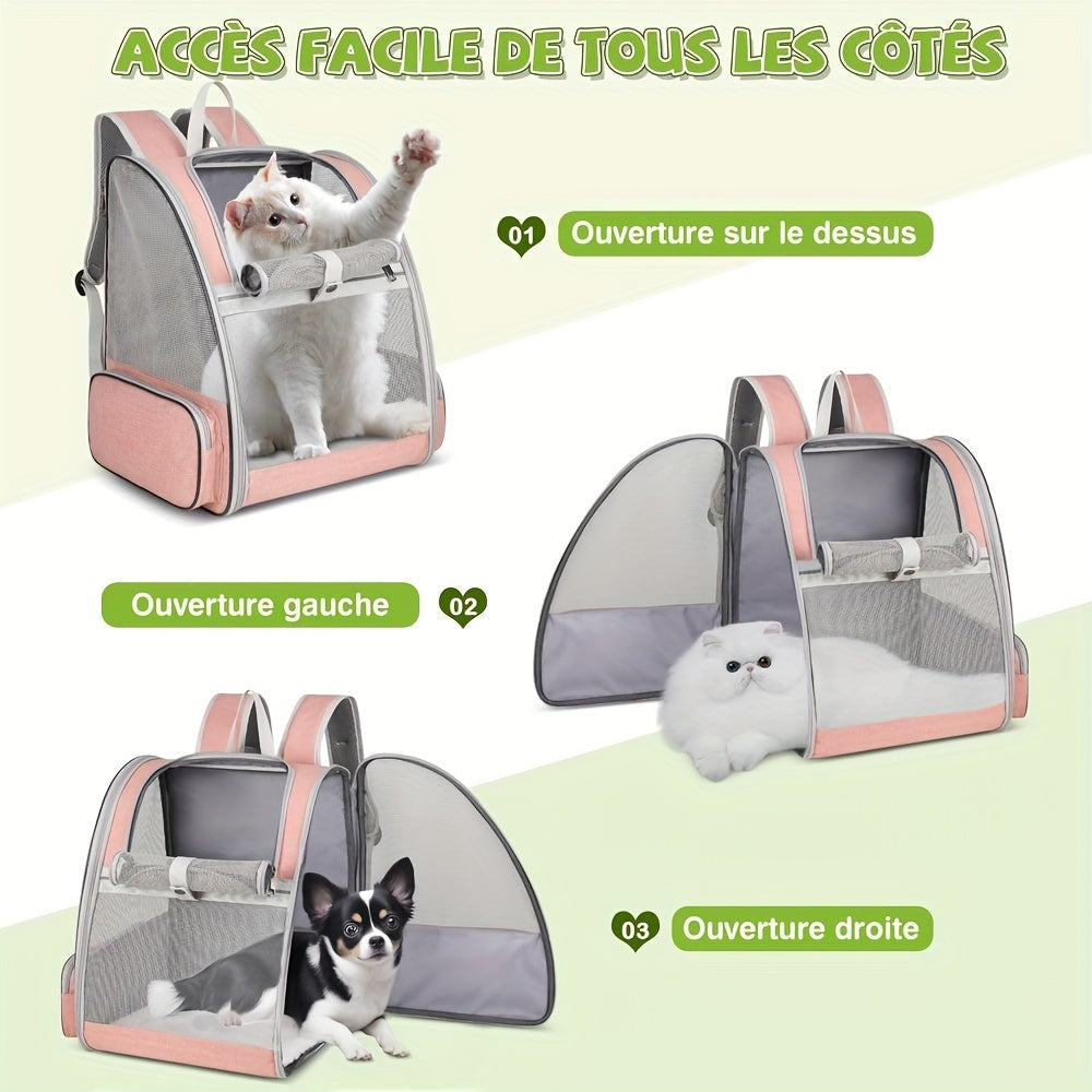 Sac à dos spacieux en maille – Chien & chat – photo produit 7