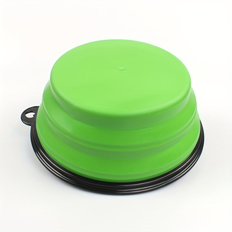 Bol pliable pour animaux, pratique pour les voyages, gain de place, facile à transporter grâce à son mousqueton, diverses couleurs