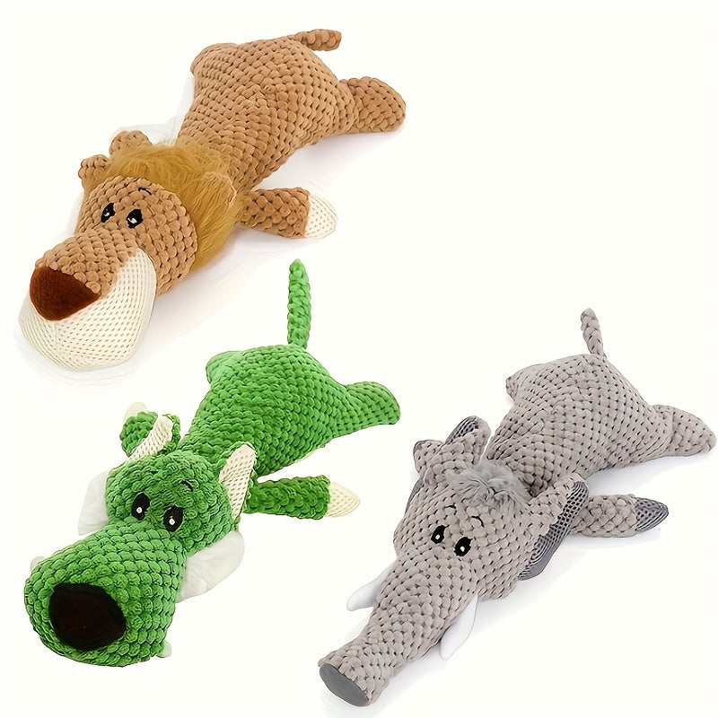 Grande peluche sonore pour chien – Animaux assortis – photo produit 2