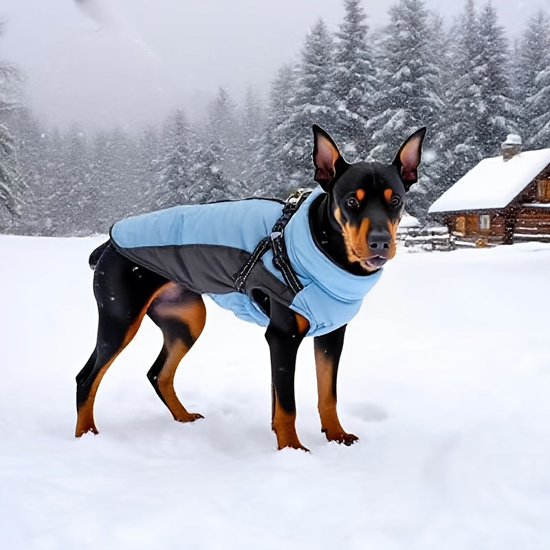 Manteau chaud avec harnais intégré – Réfléchissant – photo produit 7