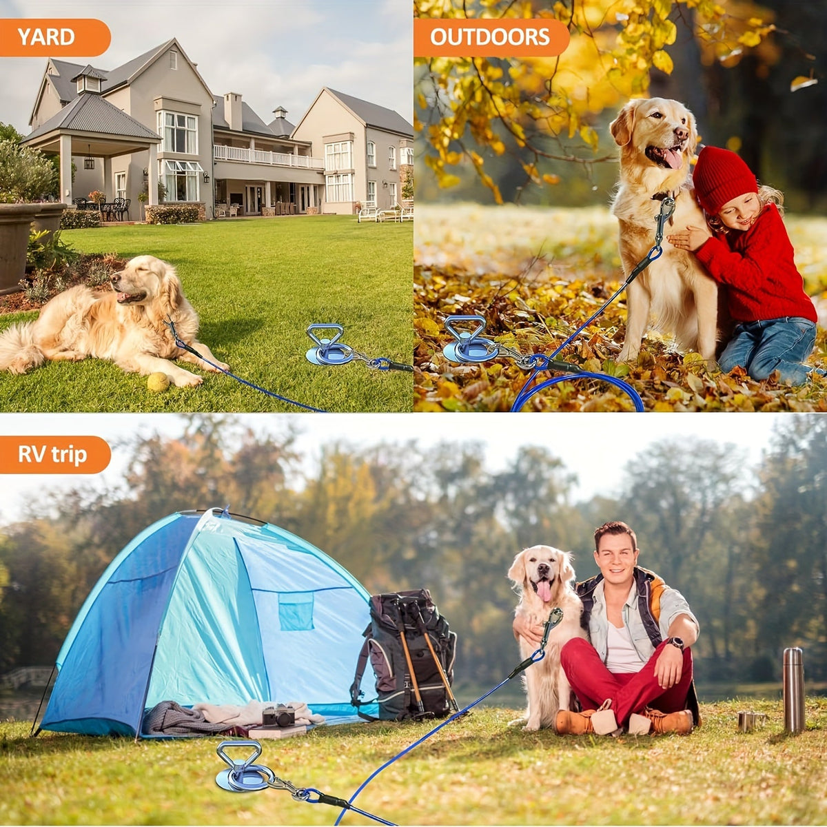 Piquet d’attache inox 360° – Pour chien jusqu’à 90 kg – photo produit 8