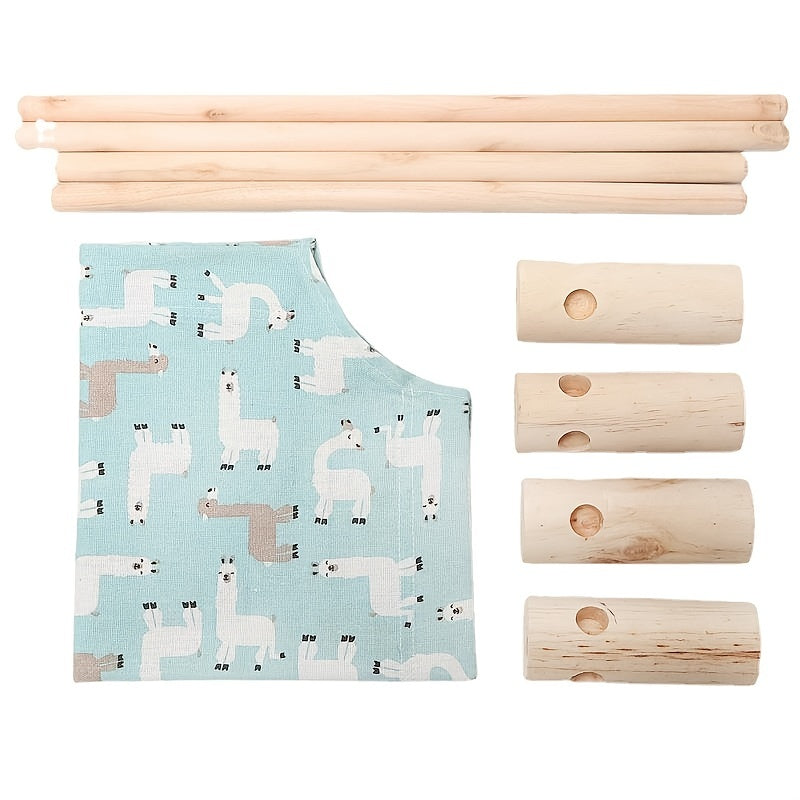 Lit surélevé en bois – Hamac rafraîchissant – photo produit 3