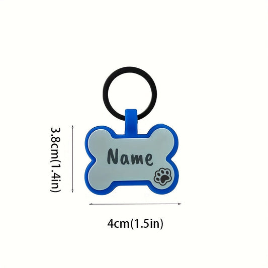 Médaille os double face – Nom & téléphone – photo produit 2
