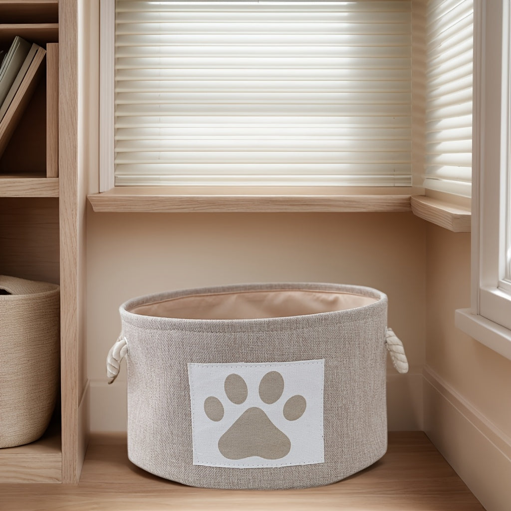 Panier de rangement en toile – Motif pattes – photo produit 8