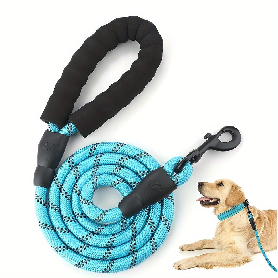 Dog Nylon Leash Lengthened And Reflective Round Rope Small And Medium Cats Dogs Leash Pet Traction Rope