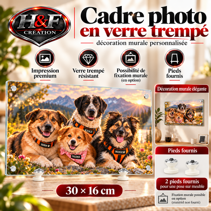 CADRE PHOTO VERRE TREMPÉ