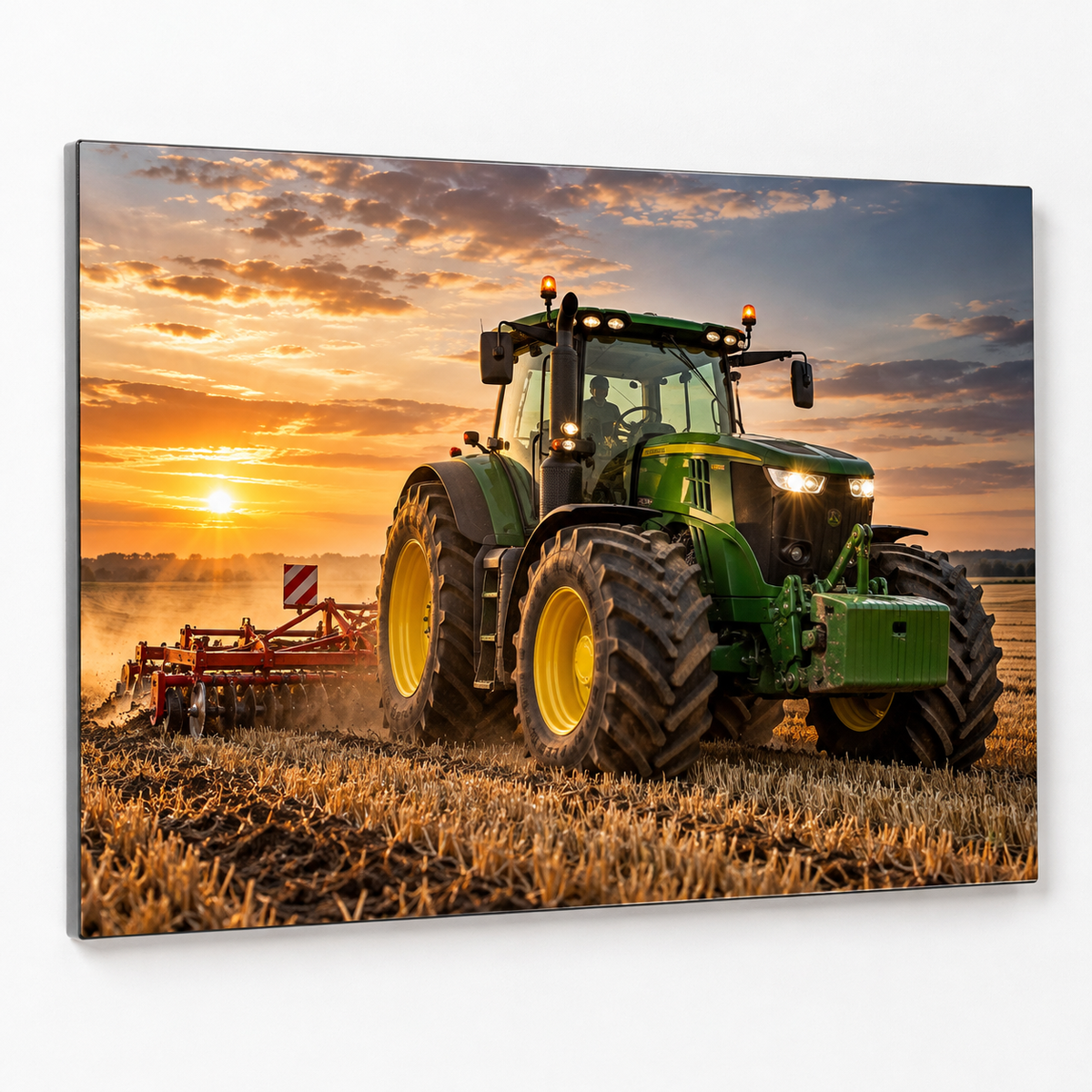 Plaque métal 20 × 25 cm percée – exemple secondaire agriculture