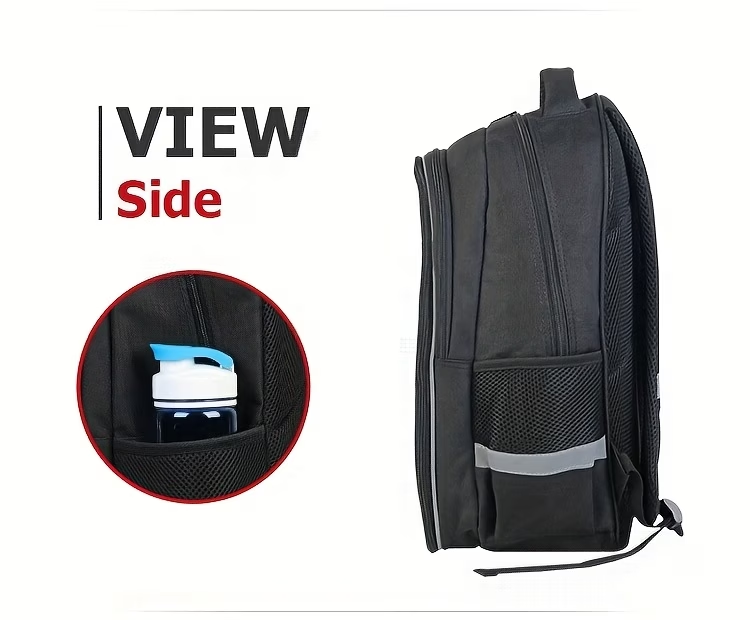 Sac à dos personnalisé - vue de côté avec poche filet